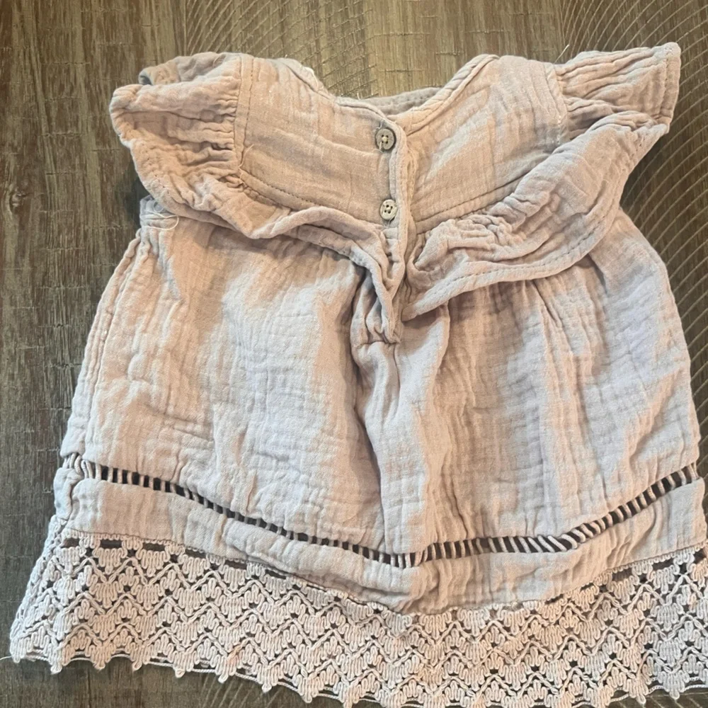 Jessica simpson cream tan tank baby girl outfit 6M